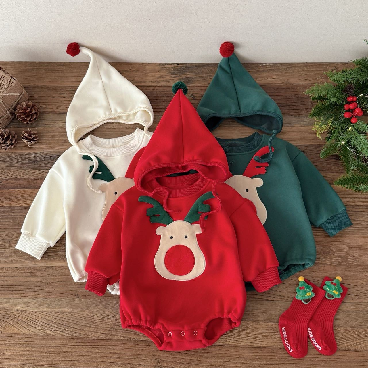 Preorder for Christmas Isaiah Romper & Hat