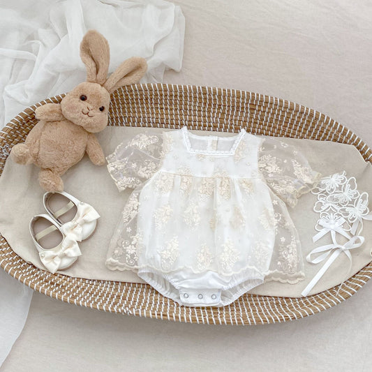 CHRISTENING Amelie Romper