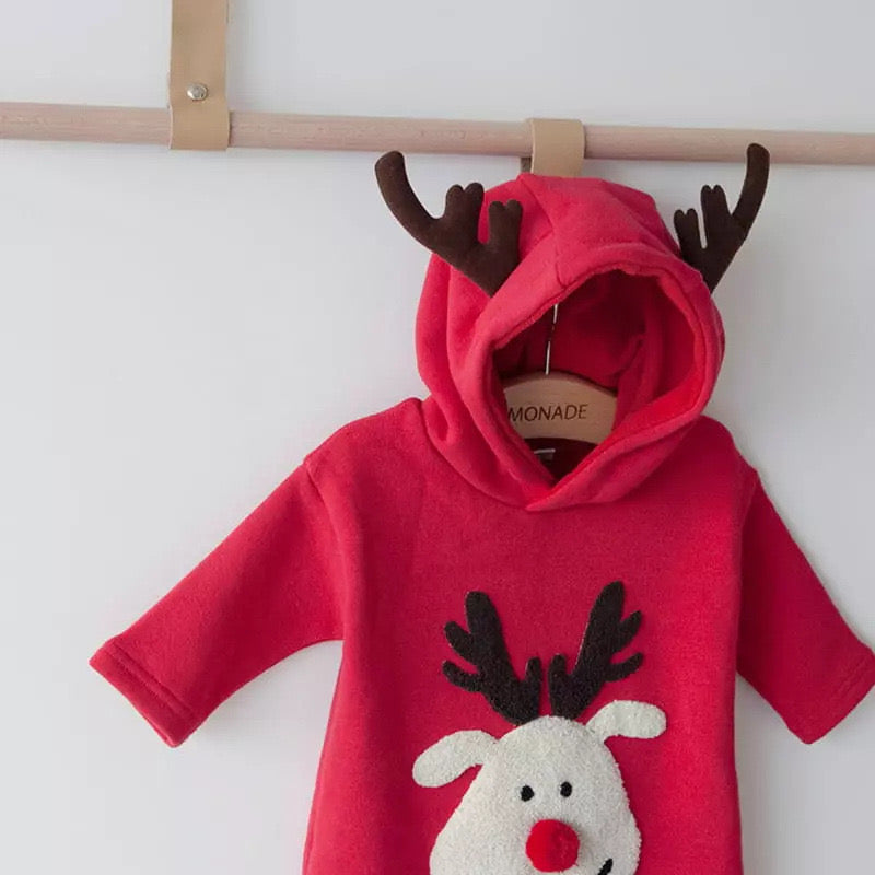 CHRISTMAS OOTD FOR PREORDER Calvin Unisex Reindeer Bodysuit
