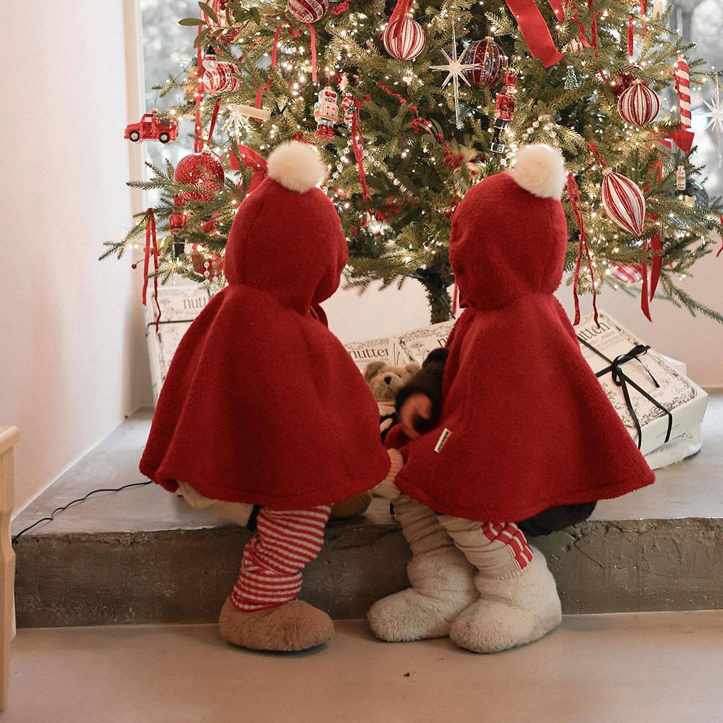 CHRISTMAS OOTD FOR PREORDER Fleece Cloak