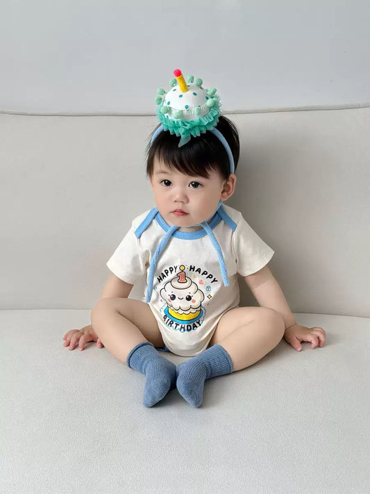 Preorder Baby Costume First Birthday Romper and Hat