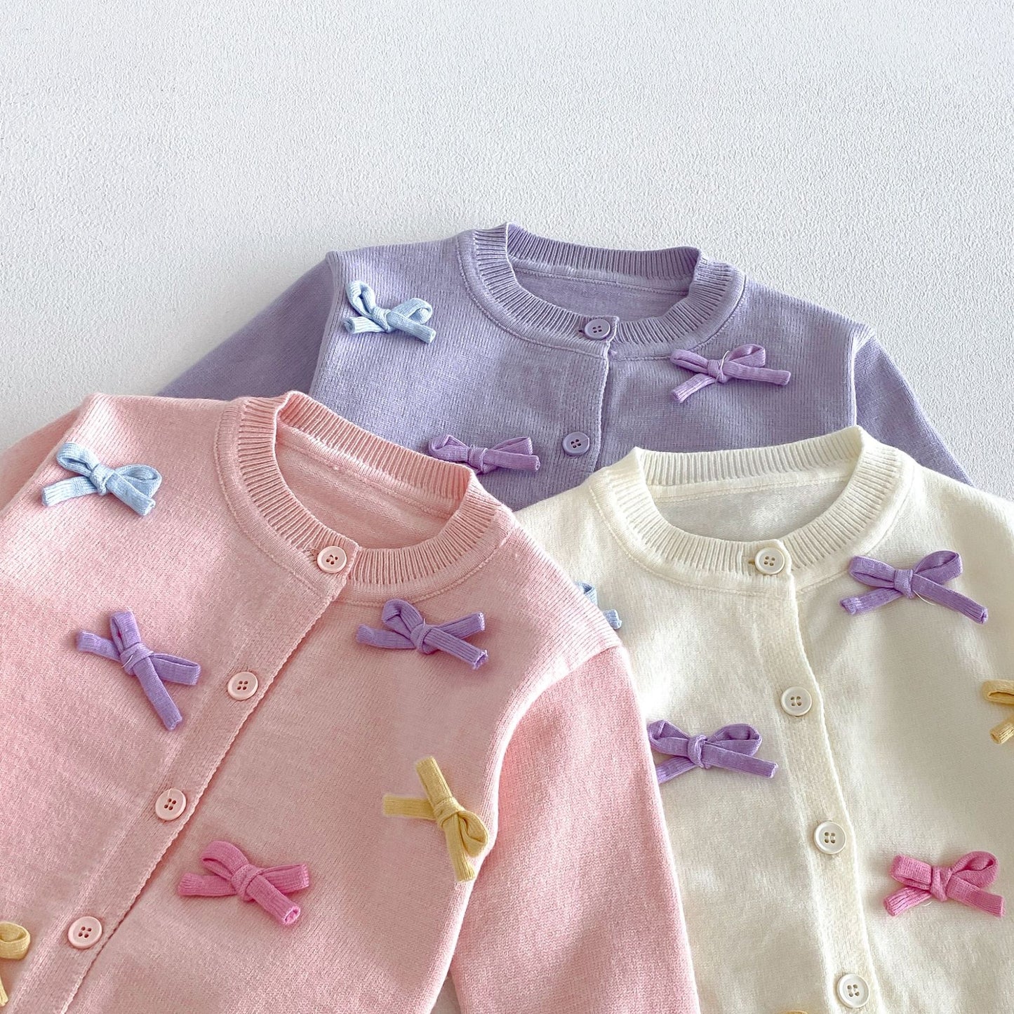 Christening Preorder Infant Girls Terry Knit Cardigan
