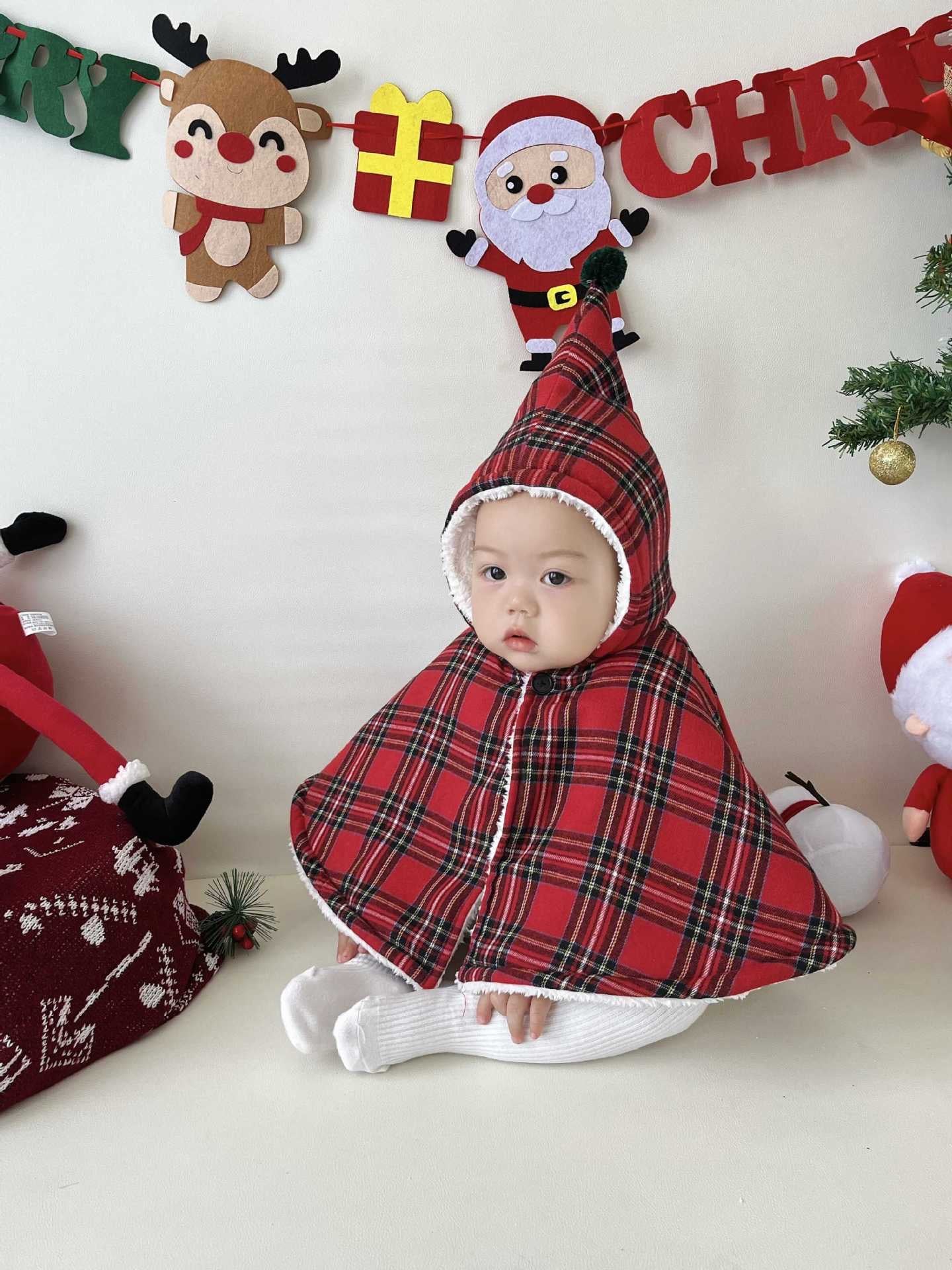 CHRISTMAS OOTD FOR PREORDER Joey Tartan Cloak