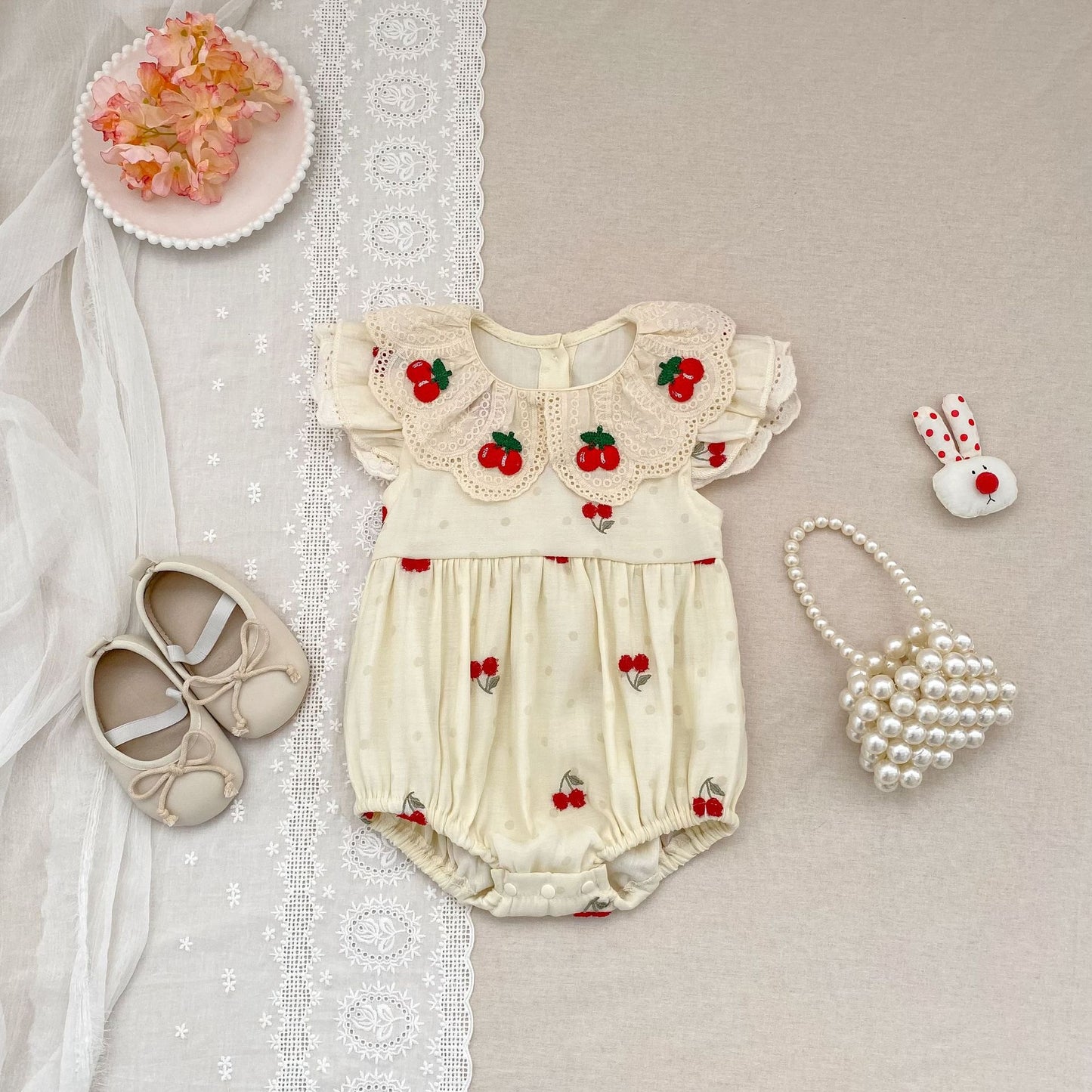 Preorder Twinning Gia Cherry Romper or Dress