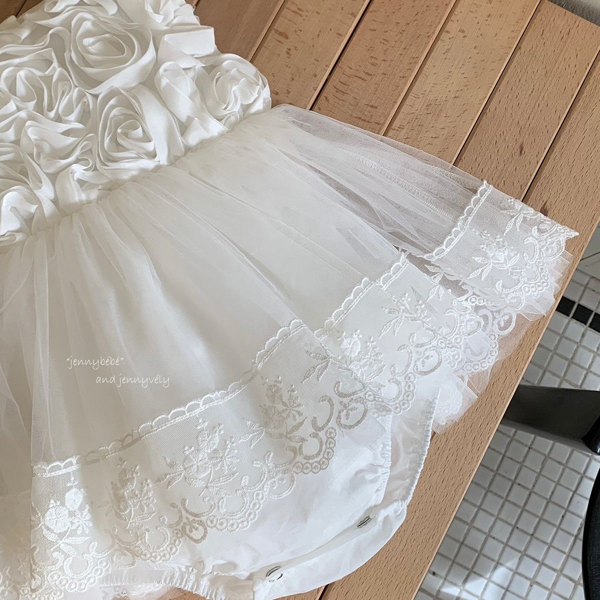 CHRISTENING FOR PREORDER Frances Romper or Dress