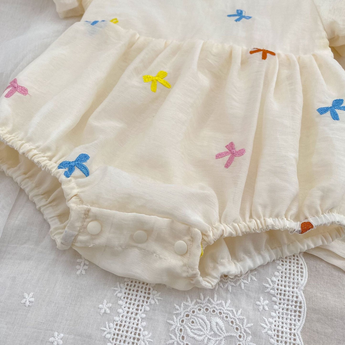 On Hand Clary Rainbow Romper in 0-6 months