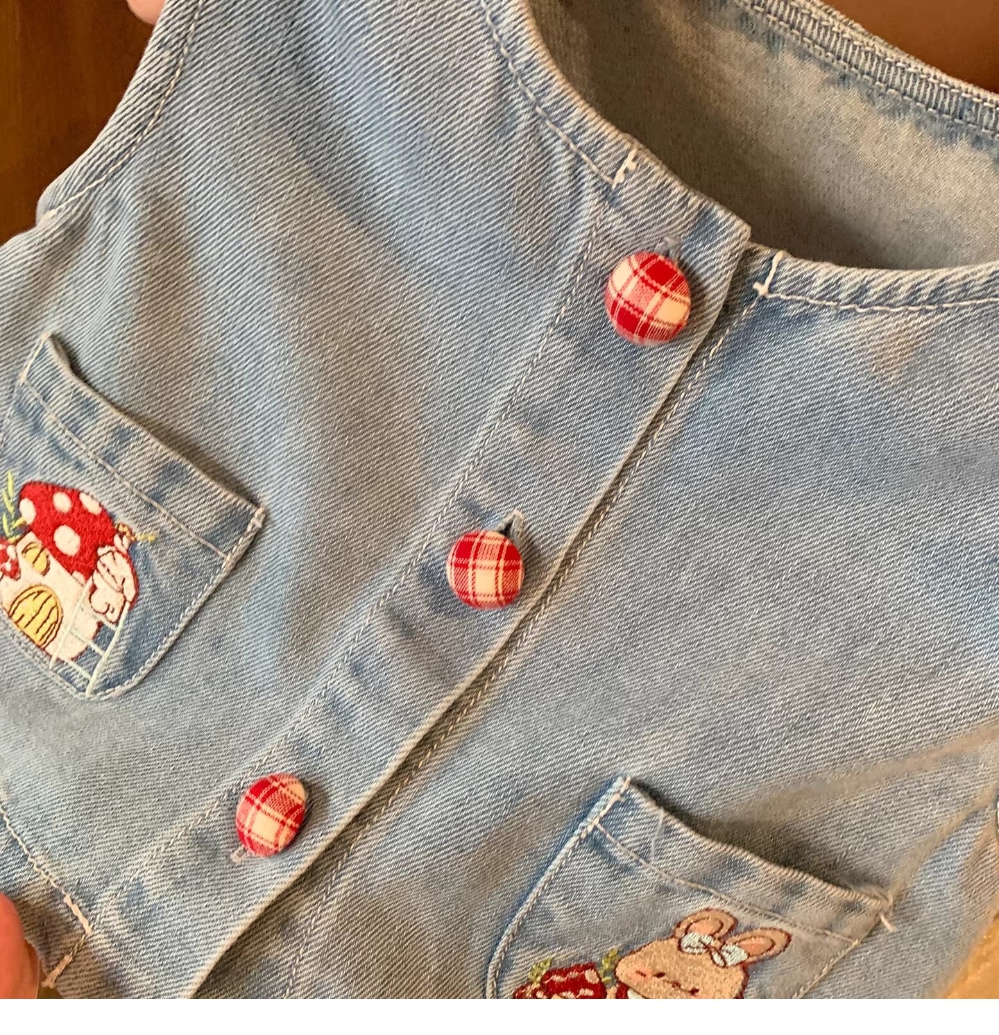 Pre Order Infant to Toddler Girls Vivianna Denim Blouse & Pants