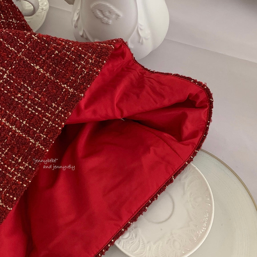 CHRISTMAS OOTD FOR PREORDER Darle Romper & Dress Tweed