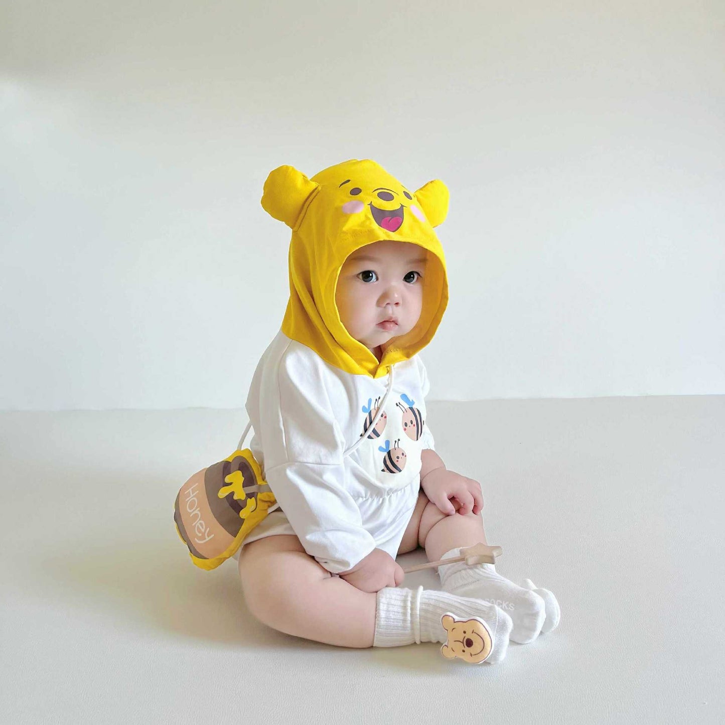 Preorder Baby Costume Winnie The Pooh Hooded Romper
