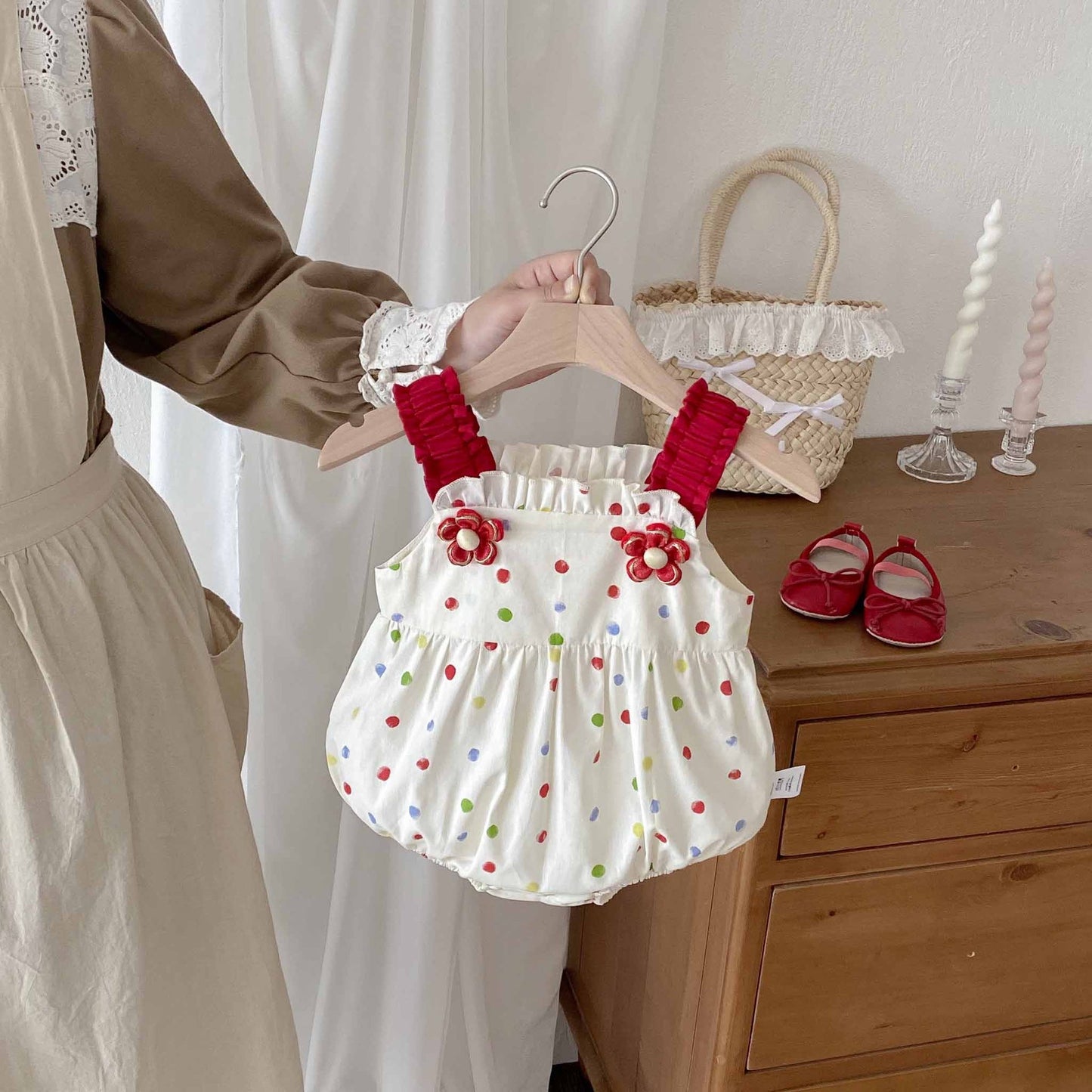 PREORDER Aubrey Polka Romper