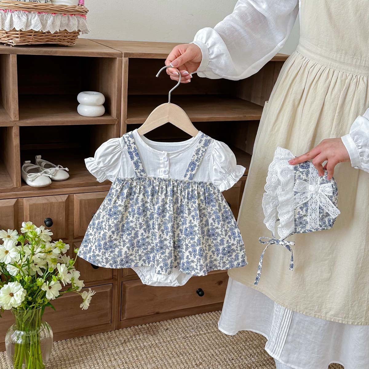 Preorder Infant Girls Brie Romper and Hat