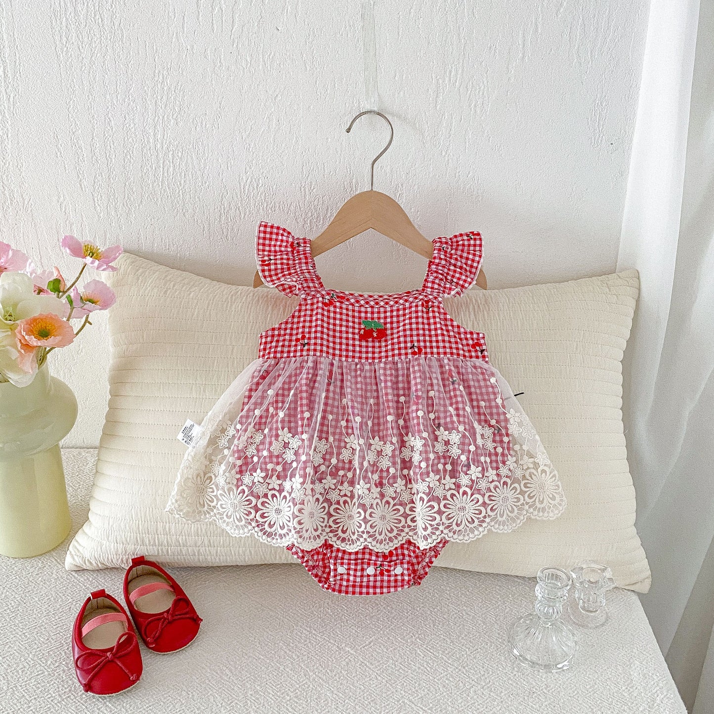 Preorder Infant Girls Roma Cherry Romper