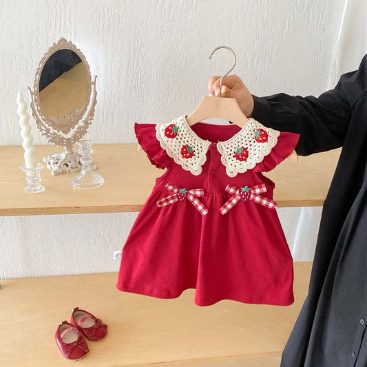 On Hand Vera Strawberry Dress