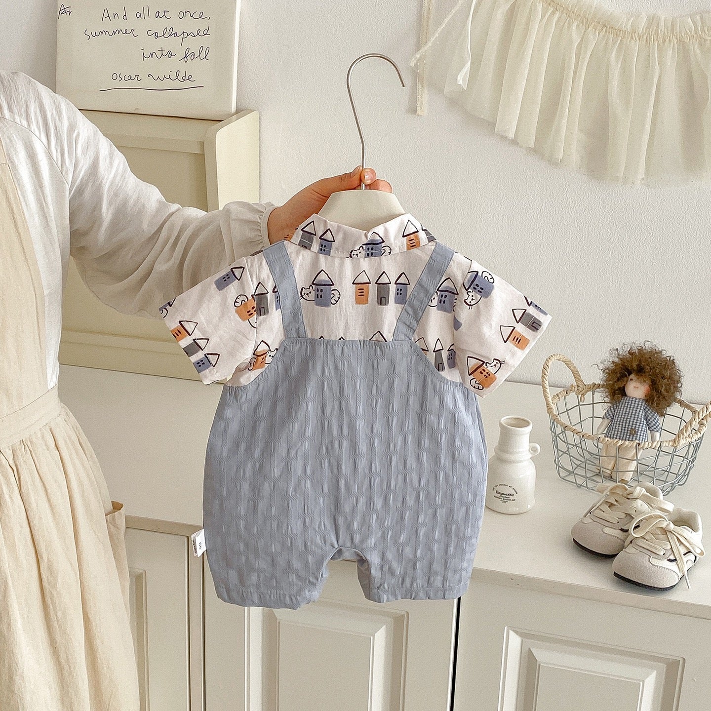 Preorder Infant Boys Abraham Shortalls