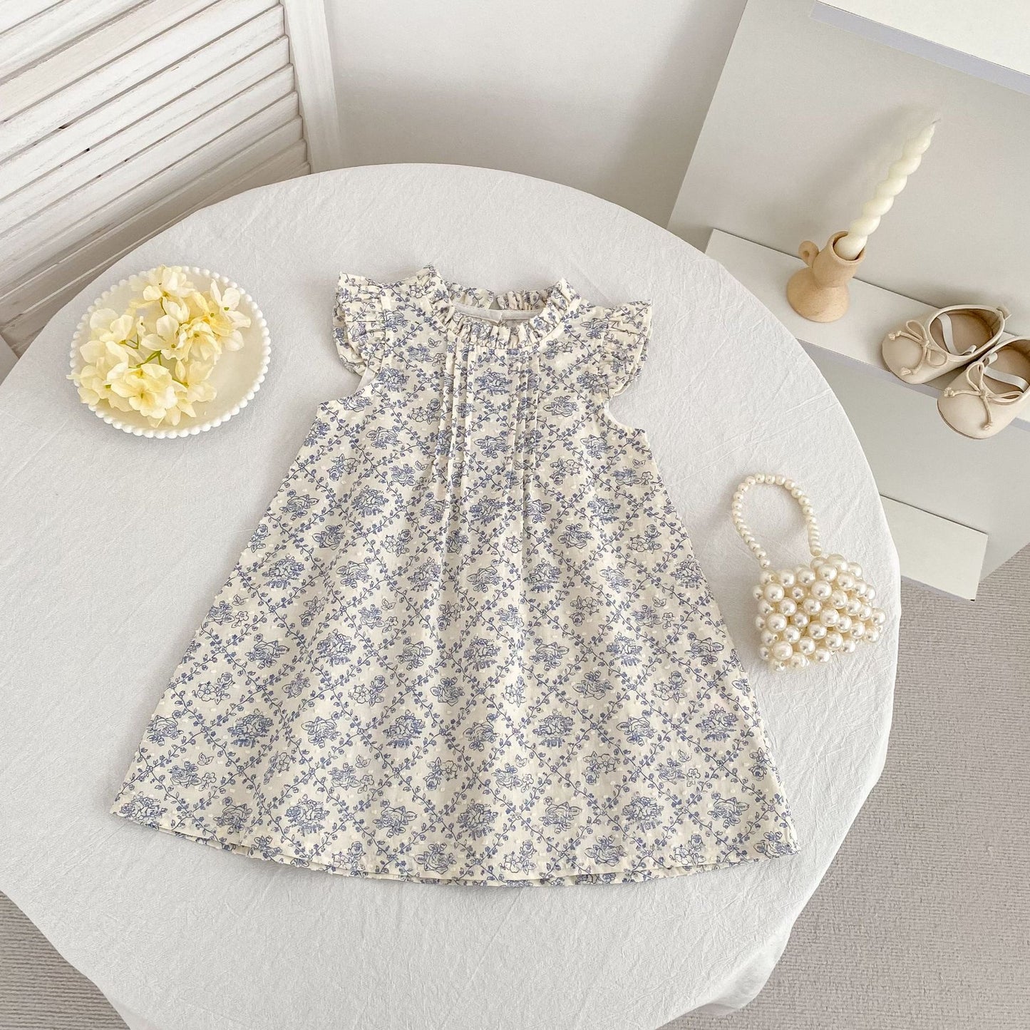 On Hand Martha Swiss Dot Dress