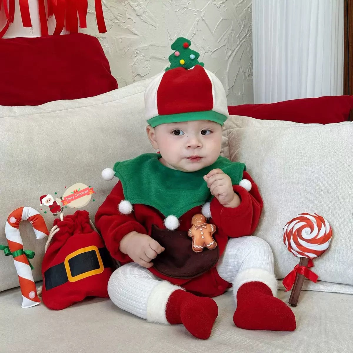 On Hand Clarence Christmas Costume for 0-6 months
