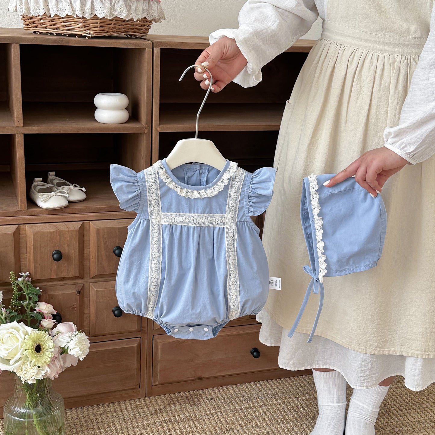 Preorder Infant Girls Beryl Romper and Hat