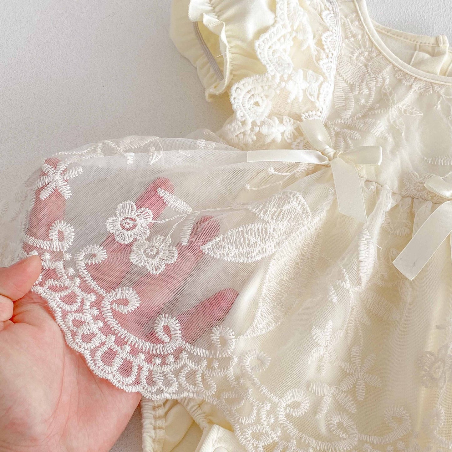 CHRISTENING for PREORDER Amira Romper