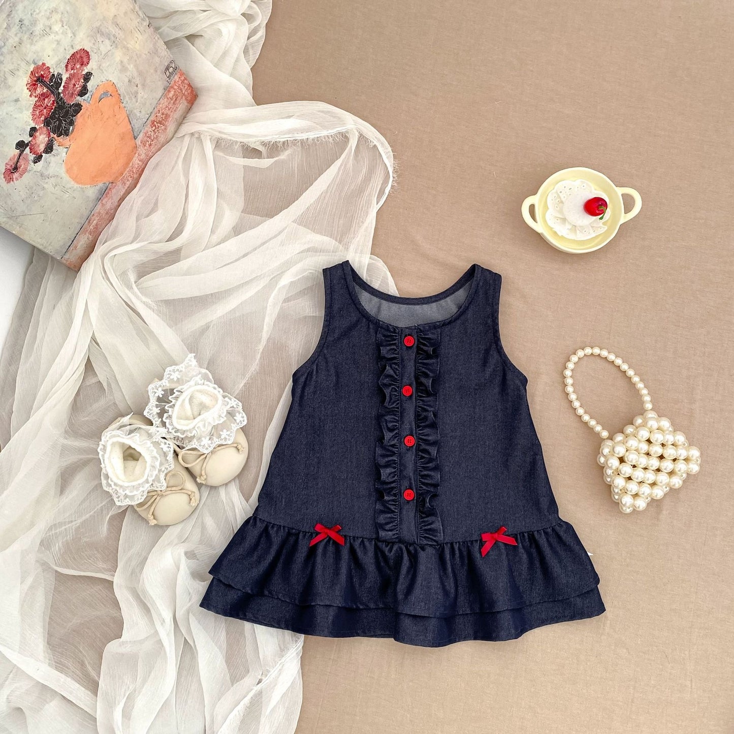 Preorder Infant Girls Allen Denim Dress