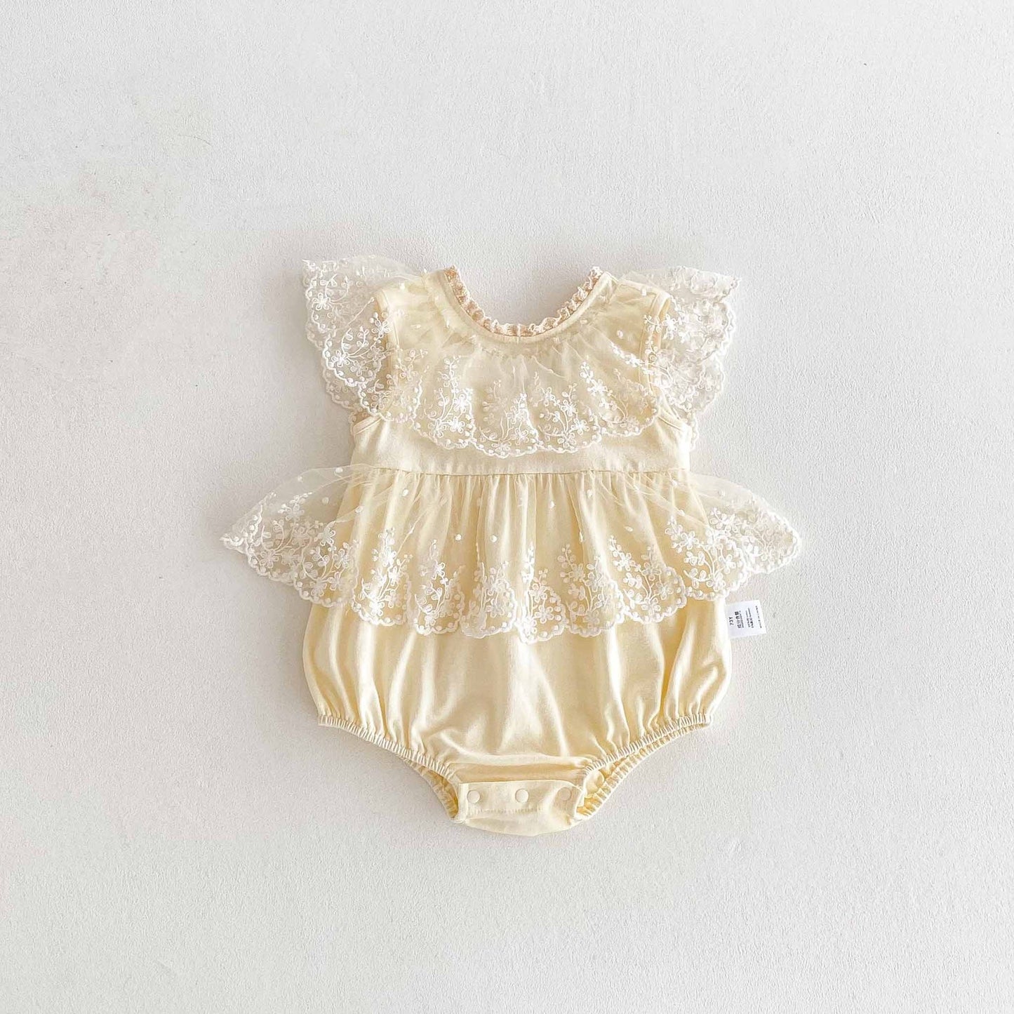 CHRISTENING for PREORDER Davie Romper