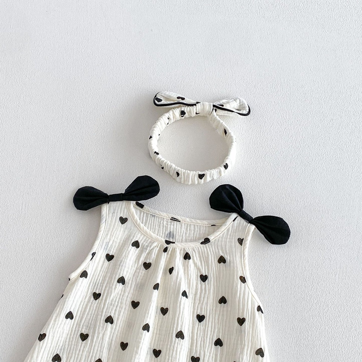 On Hand Cassia Romper & Headband for 0-6 months