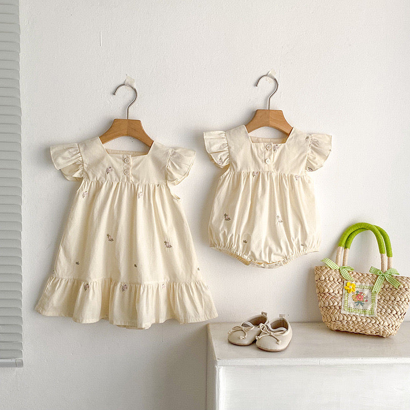 TWINNING FOR PREORDER Halle Romper or Dress