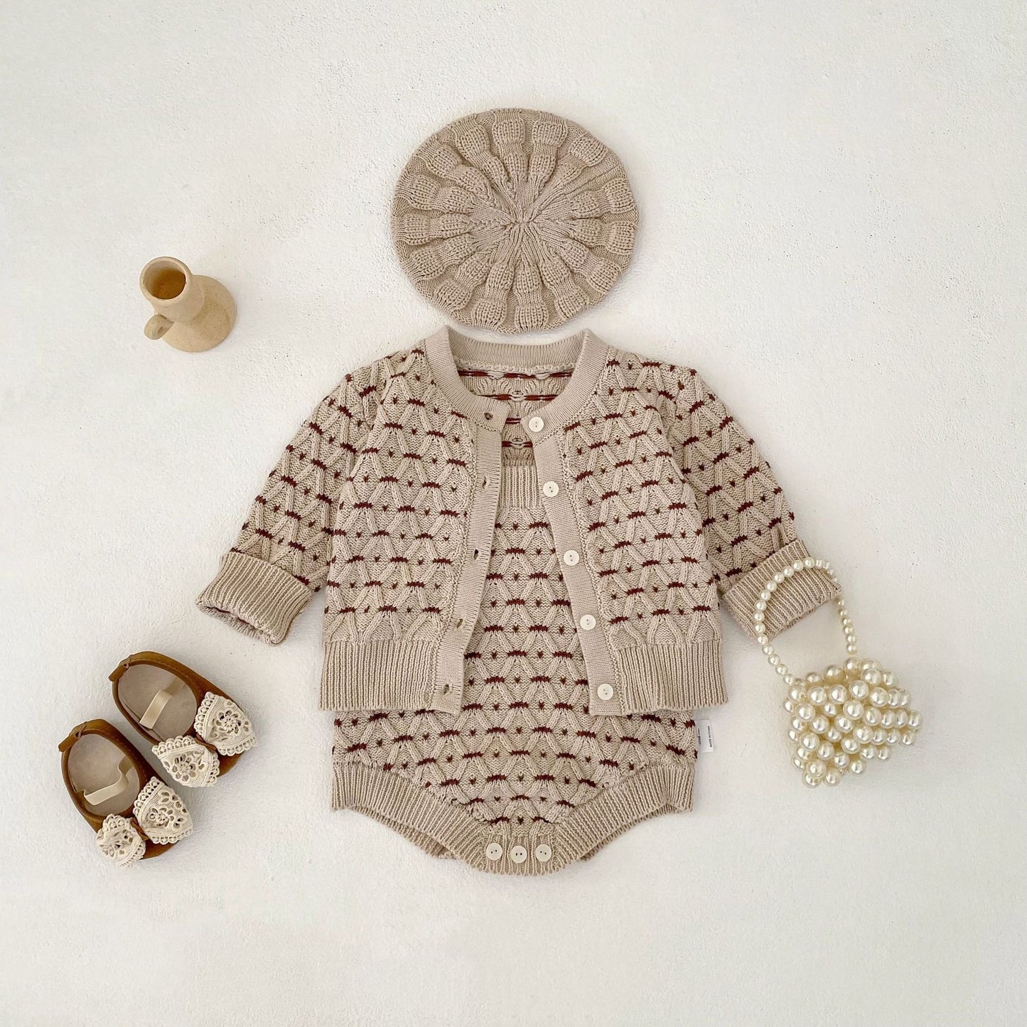 KNITS Monet Knit Cardigan & Romper