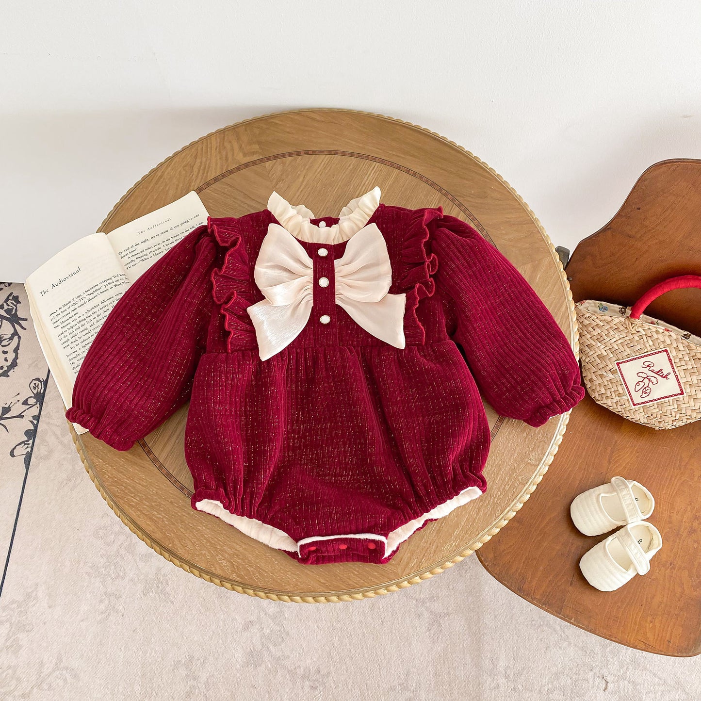 CHRISTMAS OOTD FOR PREORDER Bonne Fleece Romper