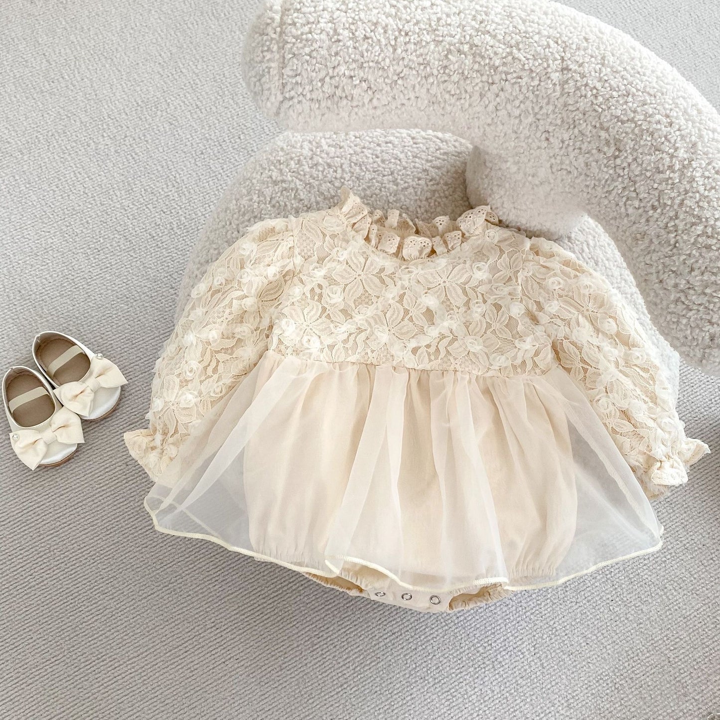 Preorder for Christening Blanca Romper