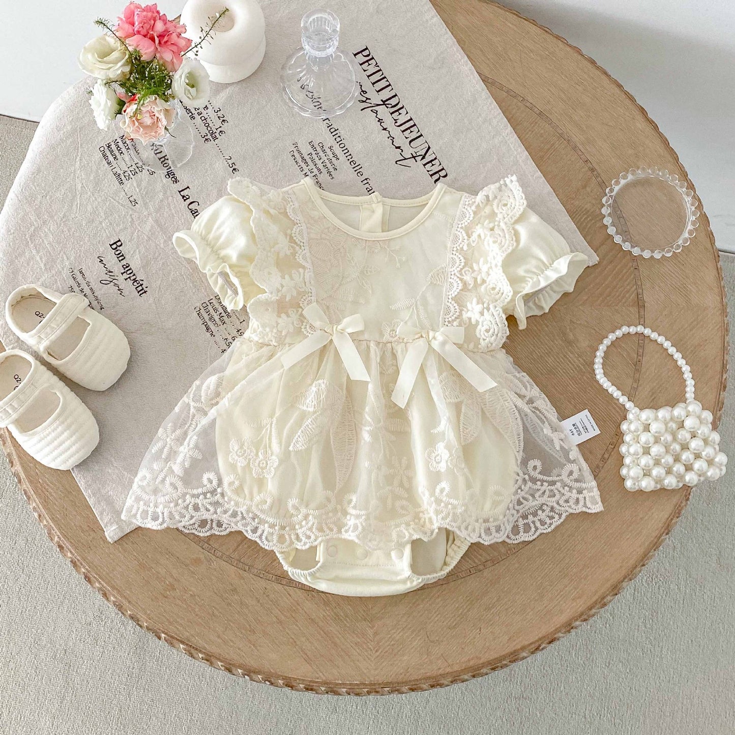 CHRISTENING for PREORDER Amira Romper