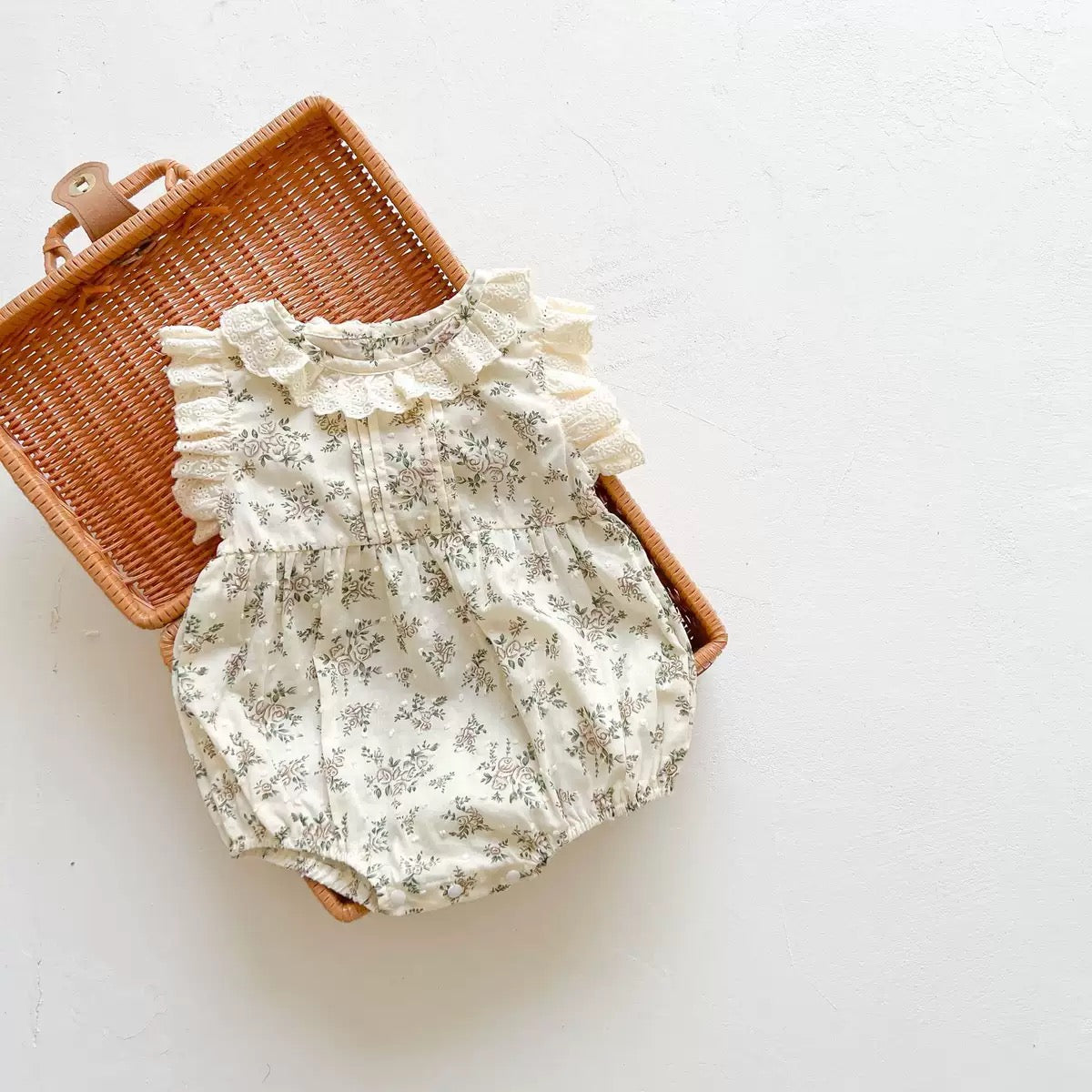 On Hand Czarina Romper in 6-12 months