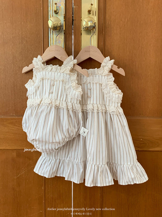 Preorder Infant & Girls Adelina Romper or Dress