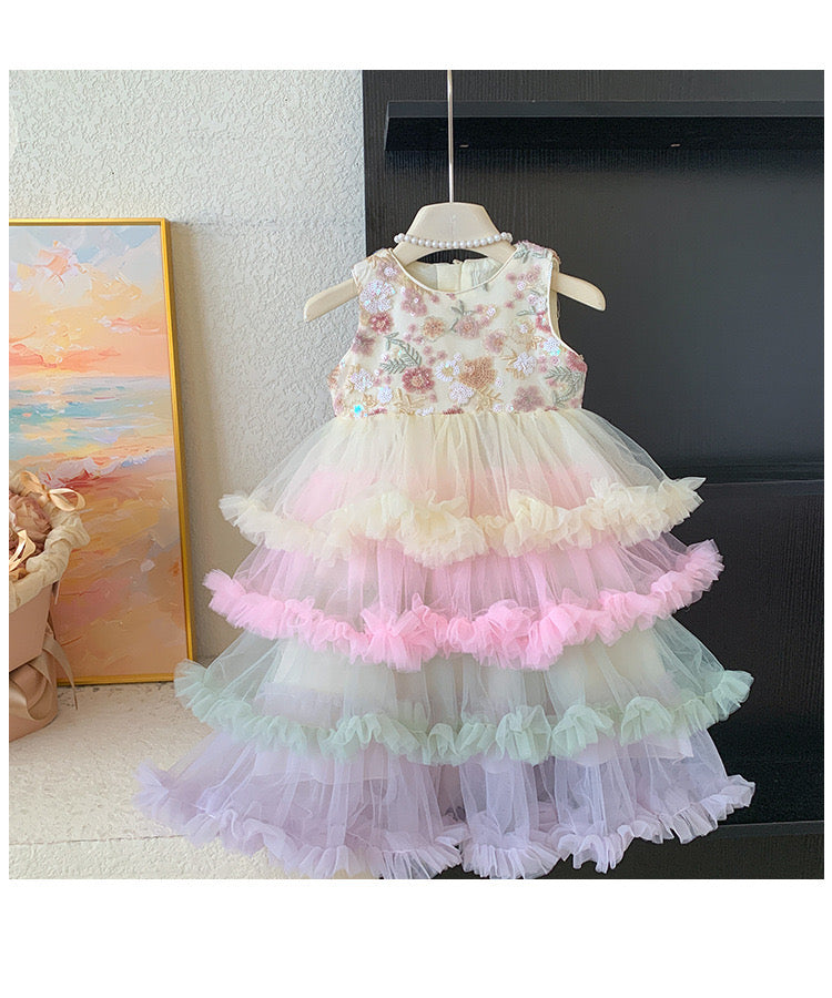 Whimsy Rainbow Ball Dress Celebration