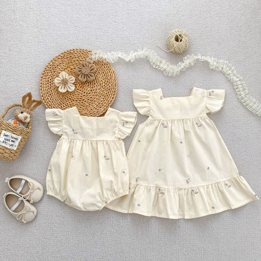 TWINNING FOR PREORDER Halle Romper or Dress