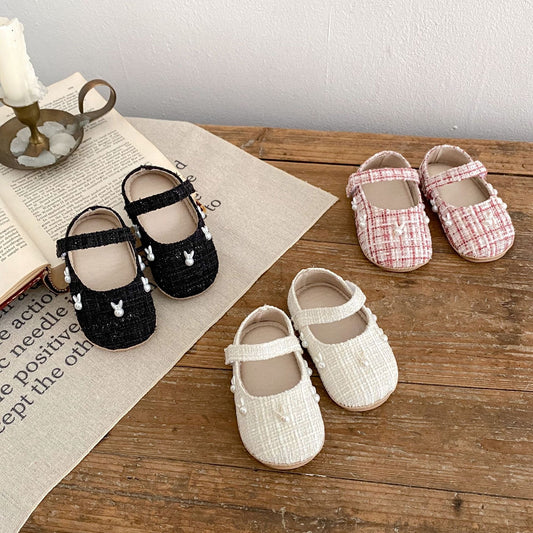 Preorder Bunny Tweed Baby Shoes