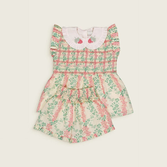 Preorder Bachaa Smocking Top & Shorts