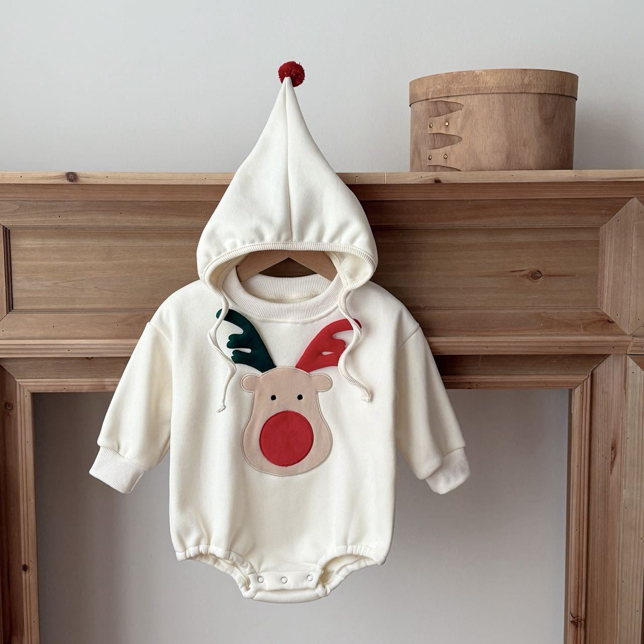 CHRISTMAS OOTD FOR PREORDER Isaiah Romper & Hat