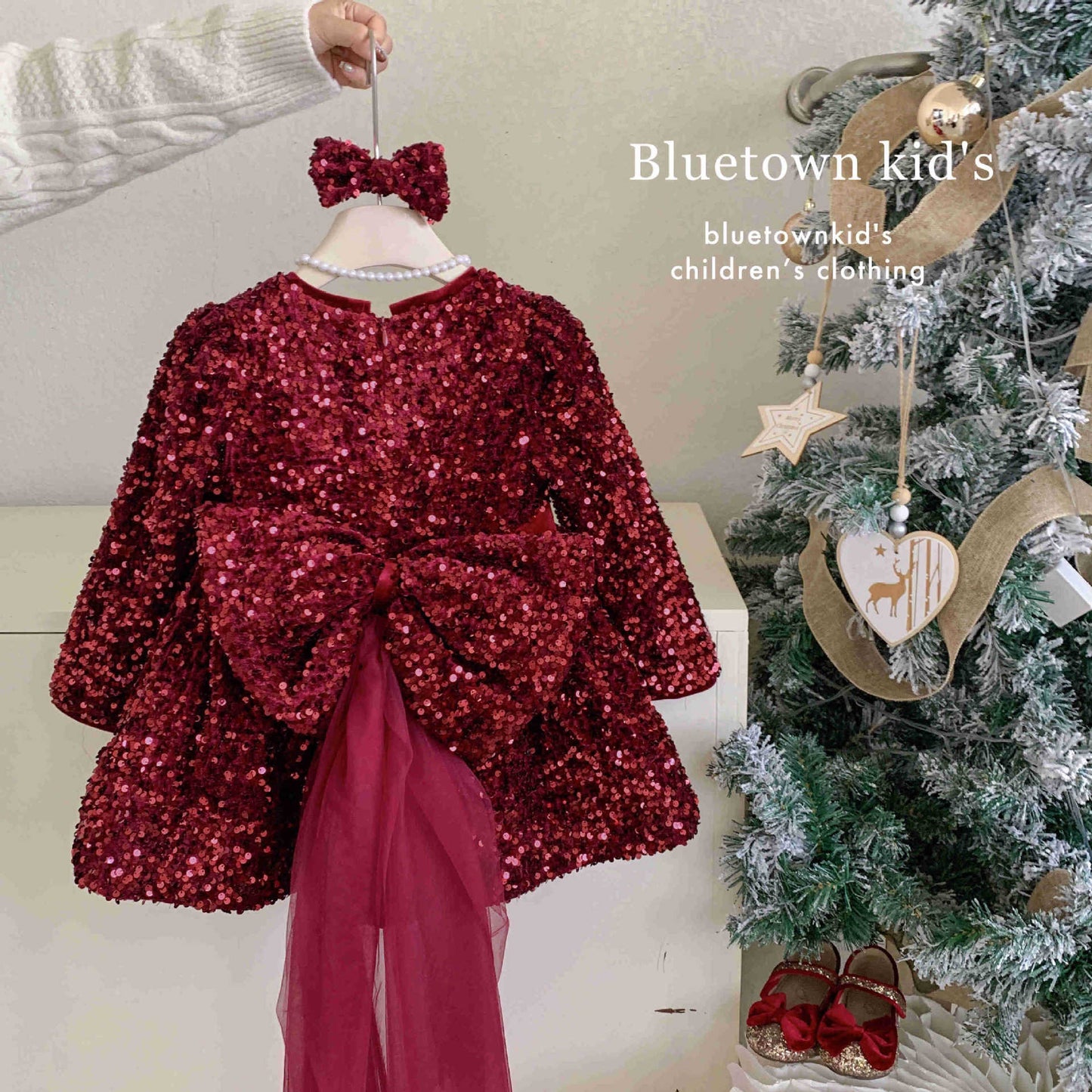 CHRISTMAS OOTD FOR PREORDER Mira Sequined Dress