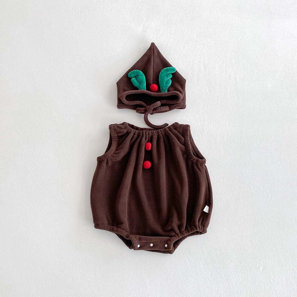 CHRISTMAS OOTD FOR PREORDER Noel Fleece Romper & Hat