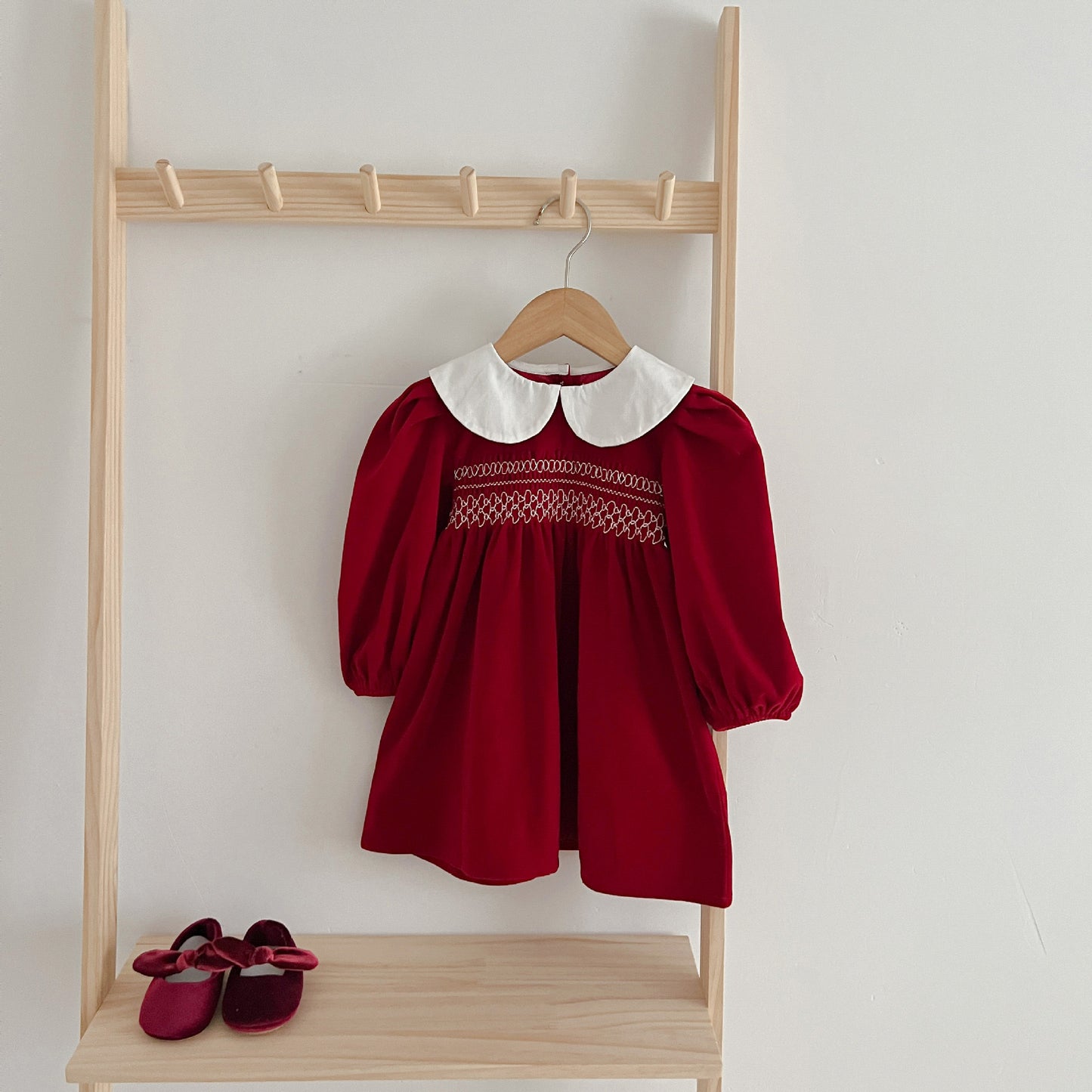 CHRISTMAS OOTD PREORDER Mariah Smocking Romper and Dress