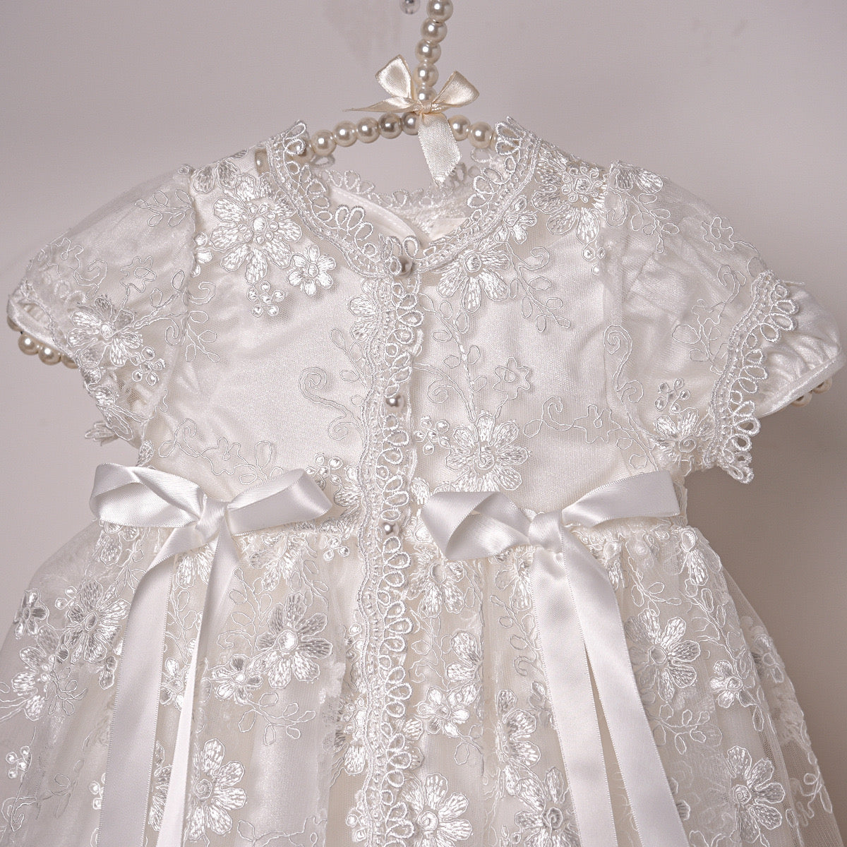 PREORDER for CHRISTENING Rebecca Long Dress & Hat