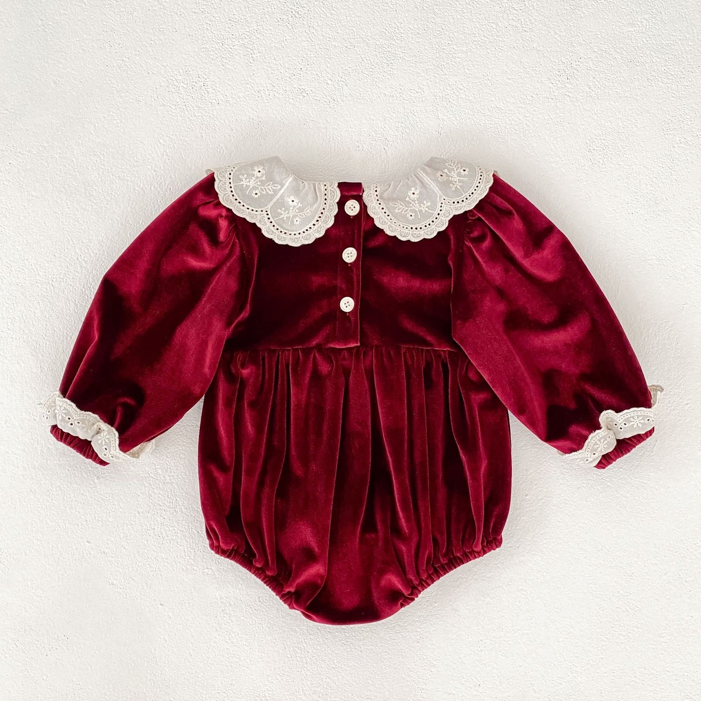 On Hand Carol Velveteen Romper