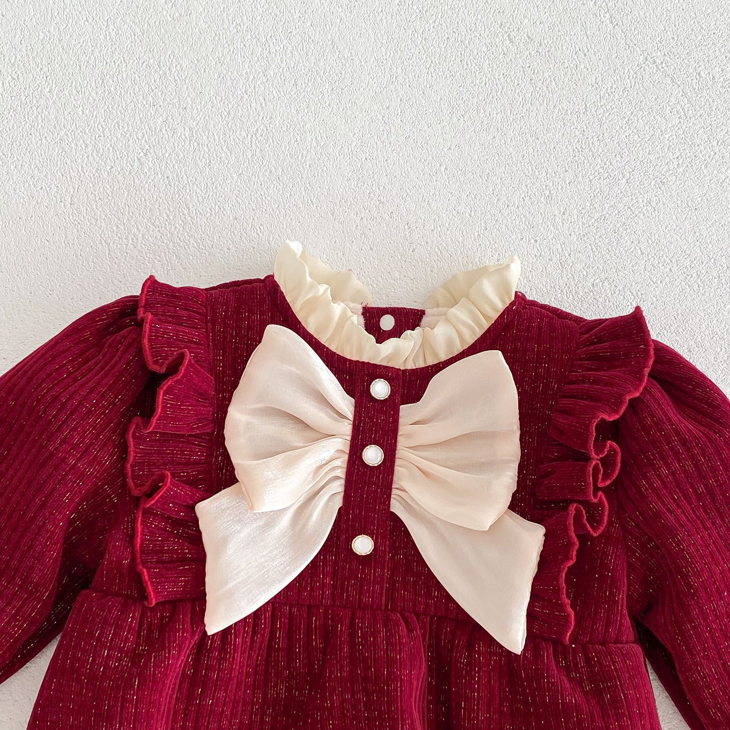 CHRISTMAS OOTD FOR PREORDER Bonne Fleece Romper
