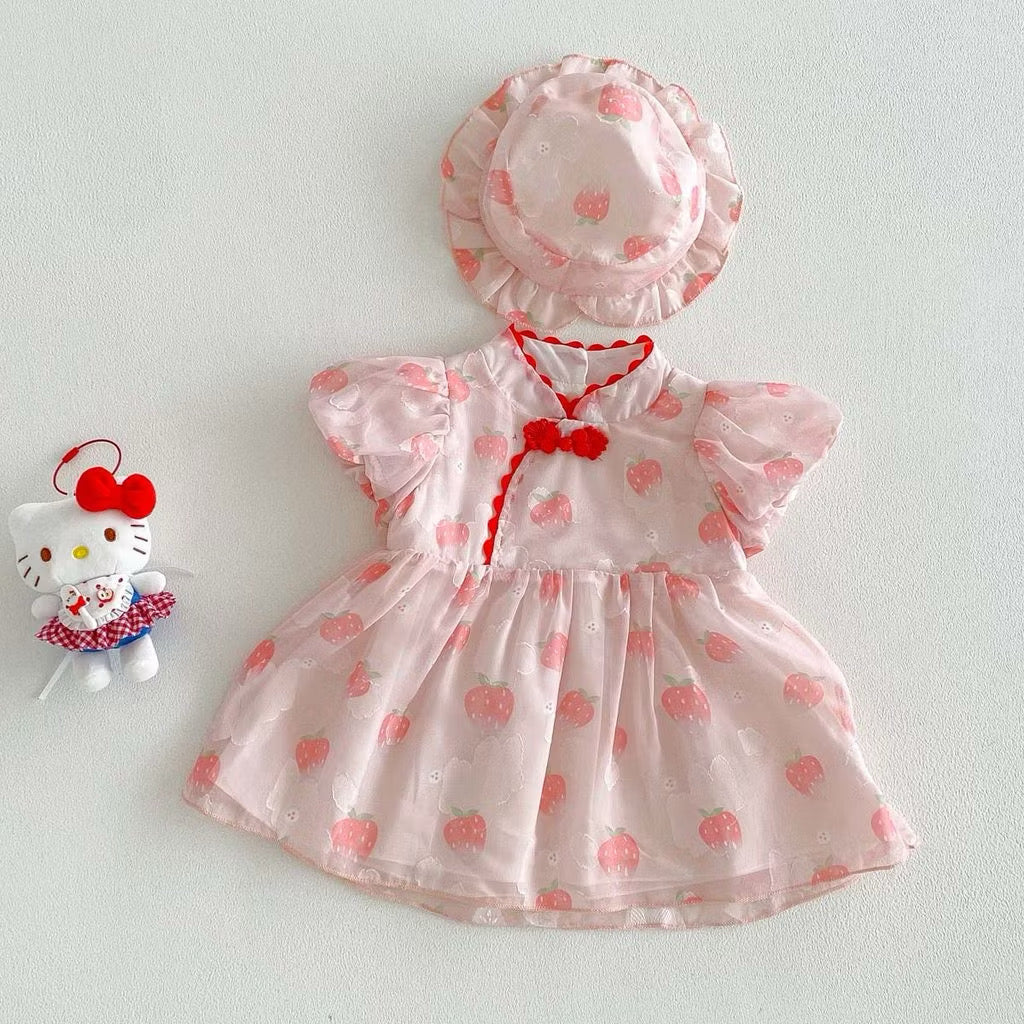 August Sale Cassandra Cheongsam Dress & Hat