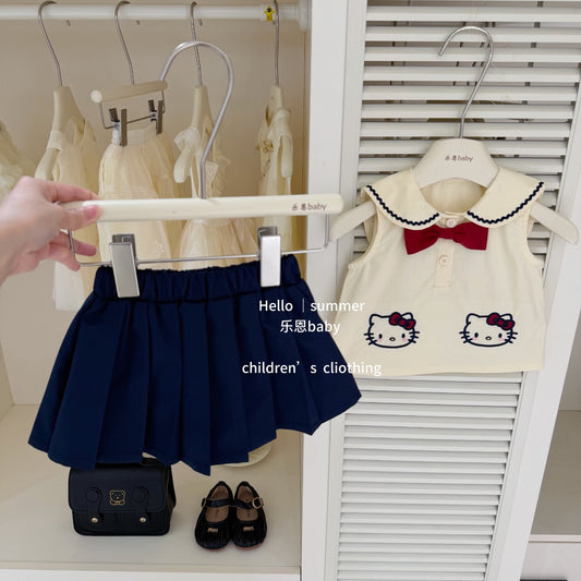 Preorder Hello Kitty Blouse & Skirt