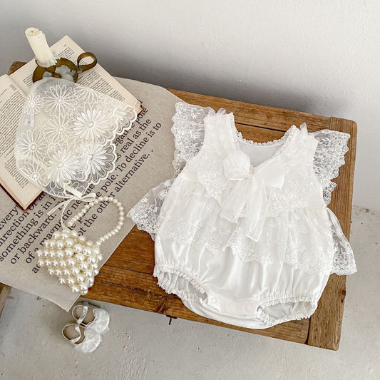 CHRISTENING Giselle Romper