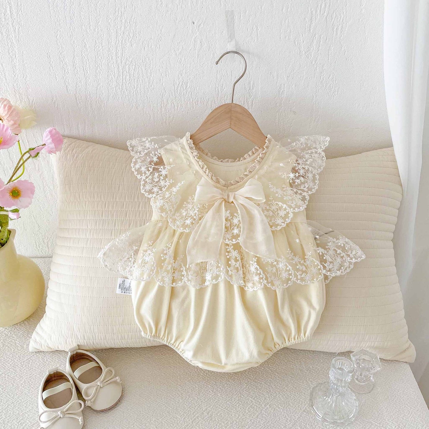 CHRISTENING for PREORDER Davie Romper