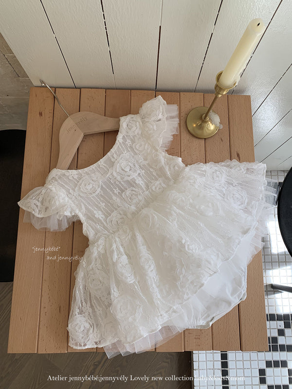 Preorder Infant & Girls Frida Christening Romper or Dress