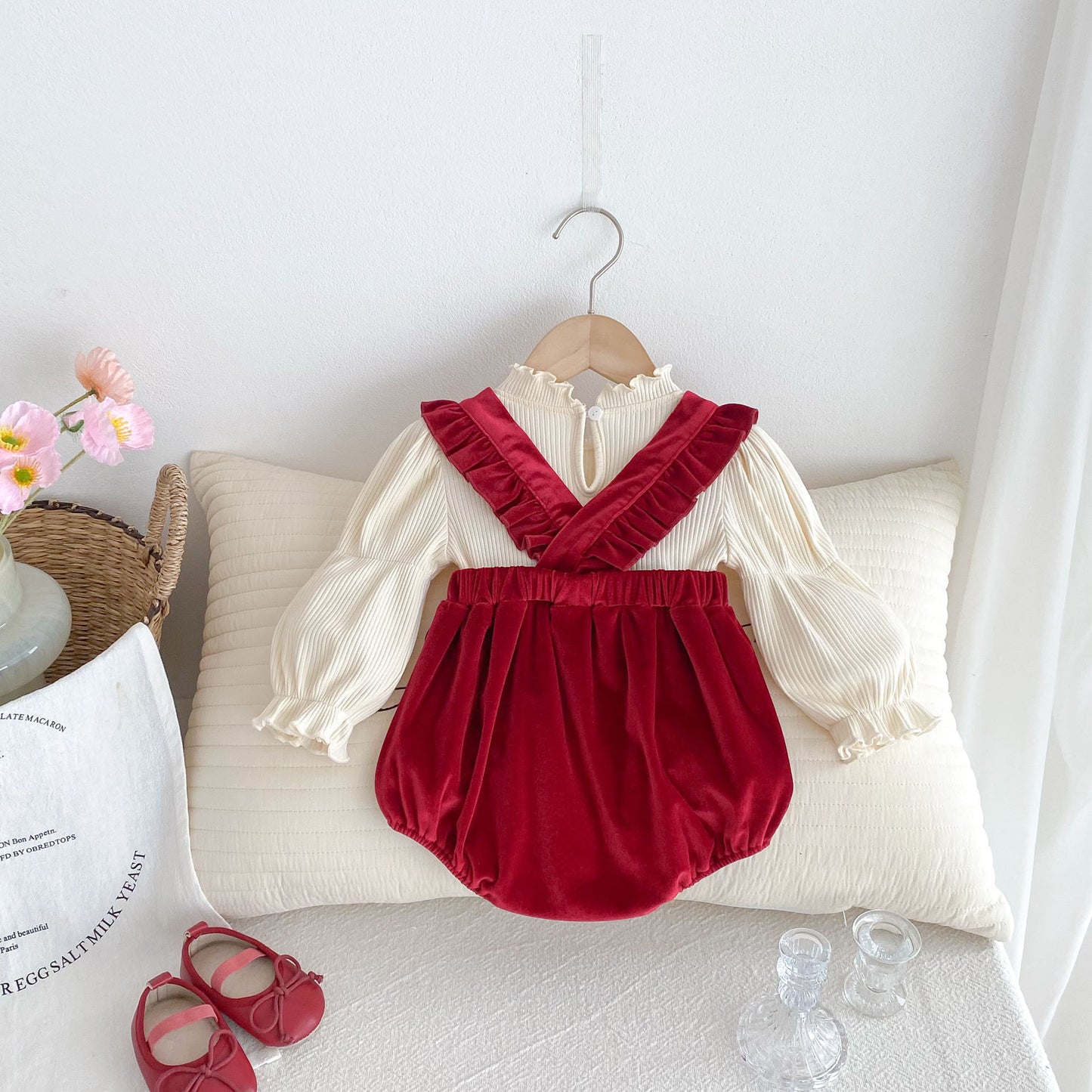 CHRISTMAS OOTD FOR PREORDER Sandy Romper