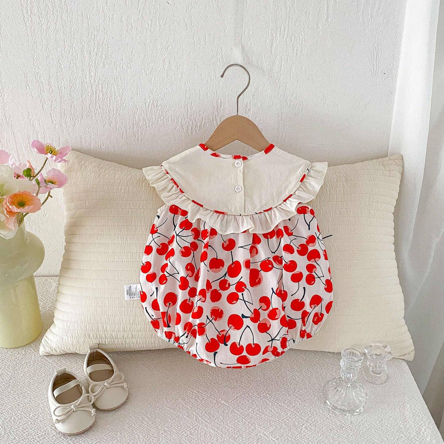 Preorder Infant Girls Cherries Romper